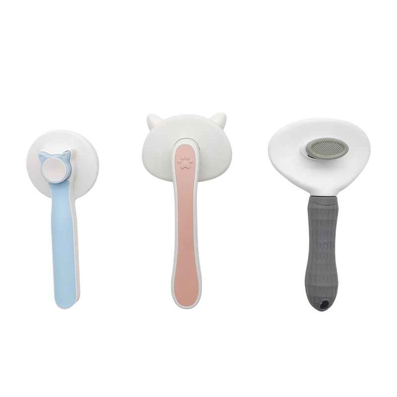 Pet Hair Grooming Pet Brush Comb Remover Shedding Slicker Self Cleaning Cat Hair Brush