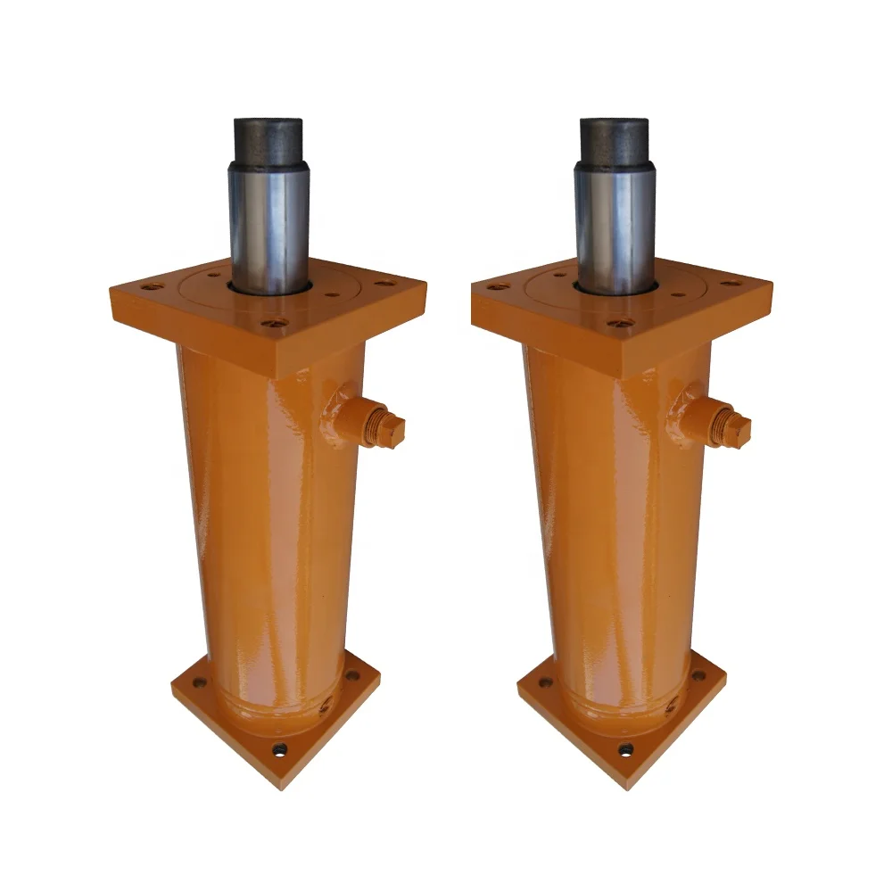 Customized American market Single Acting Welded Hydraulic Cylinder  High quality welded flange tractor loader hydraulic cylinder