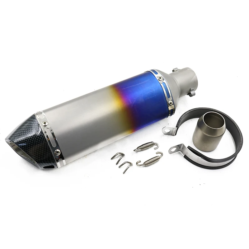 Chinese Motorcycle exhaust flexible pipe Slip on Exhaust 51mm Performance titanium amg gts exhaust pipe