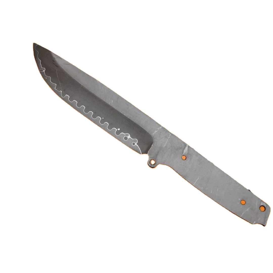 TL19DM custom fixed blade knife blank blade full stang stainless steel outdoor camping hunting knife blade ODM