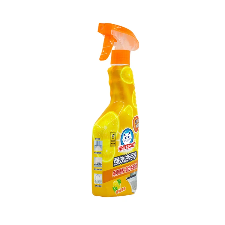 Efficient cleaning detergent spray 5 in 1 Stubborn Oil Removing Detergent Kitchen Oil Stain Cleaner Foam Spray with fresh