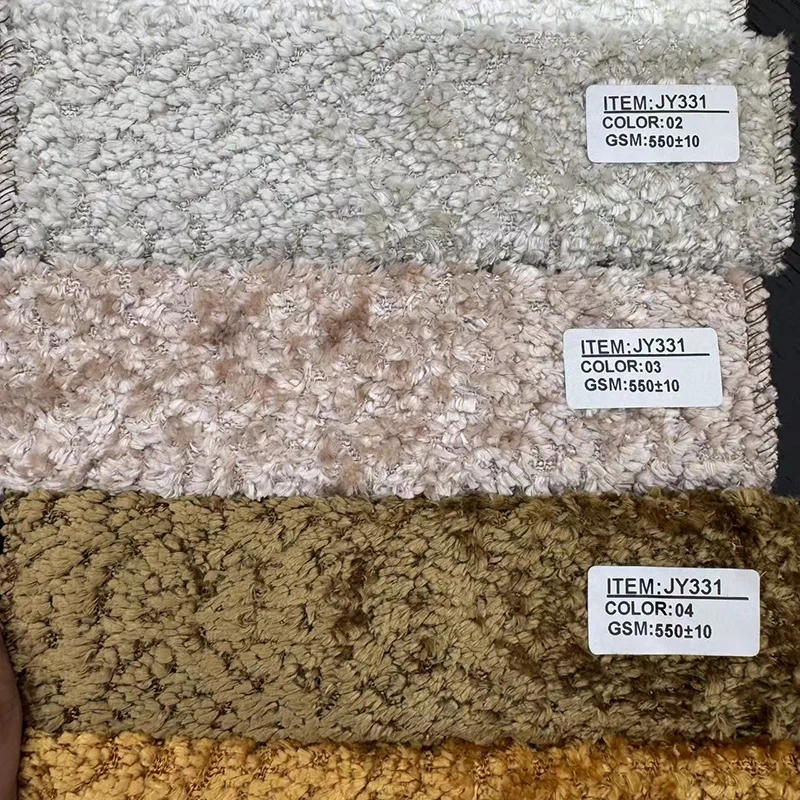 Factory Direct Sale Holland Velvet Fabric Brown Sofa Velvet Printed Fabric