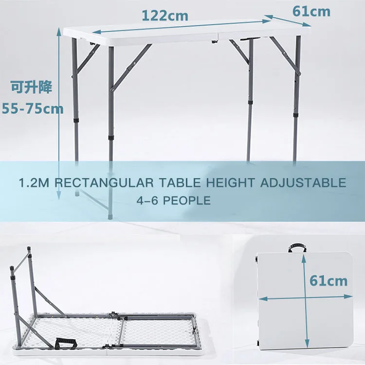 White Pvc Study Foldable Table For Home Space Save