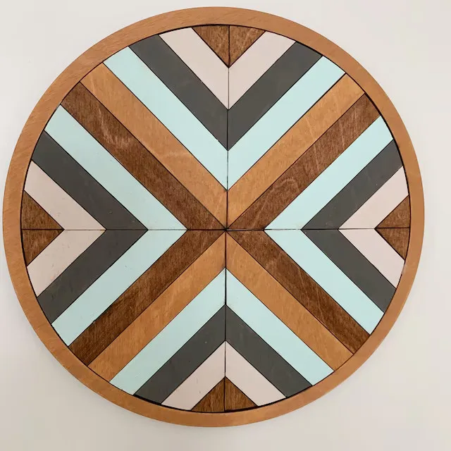 Making your own Mosaic laser cut wooden  DIY Quilt Paint Kit for Adult