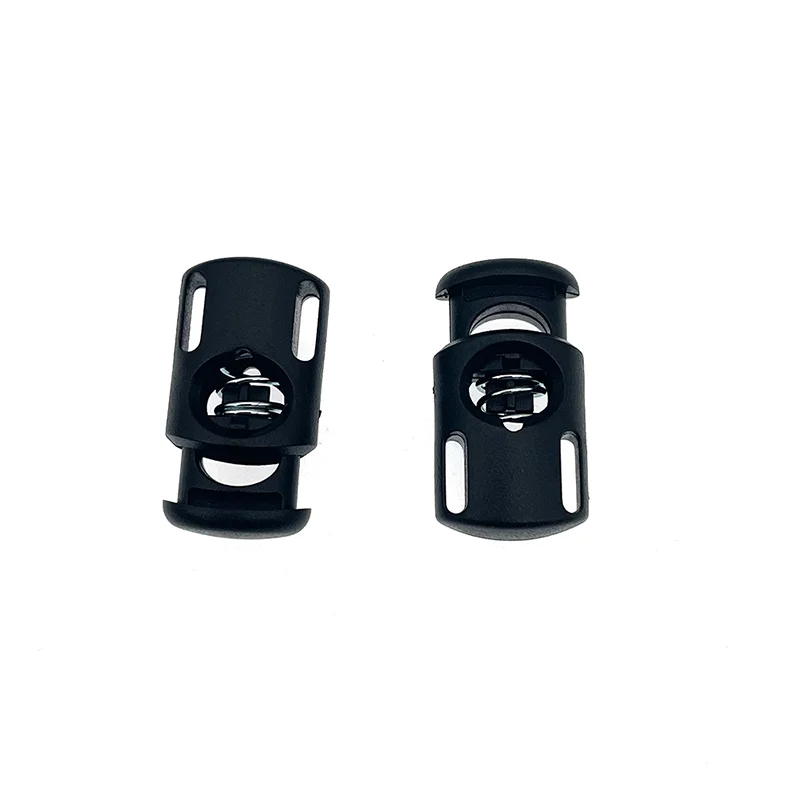 Popular Garment Drawstring Toggle Cord Spring Fasteners Plastic Cord End Lock Stopper for Lanyard