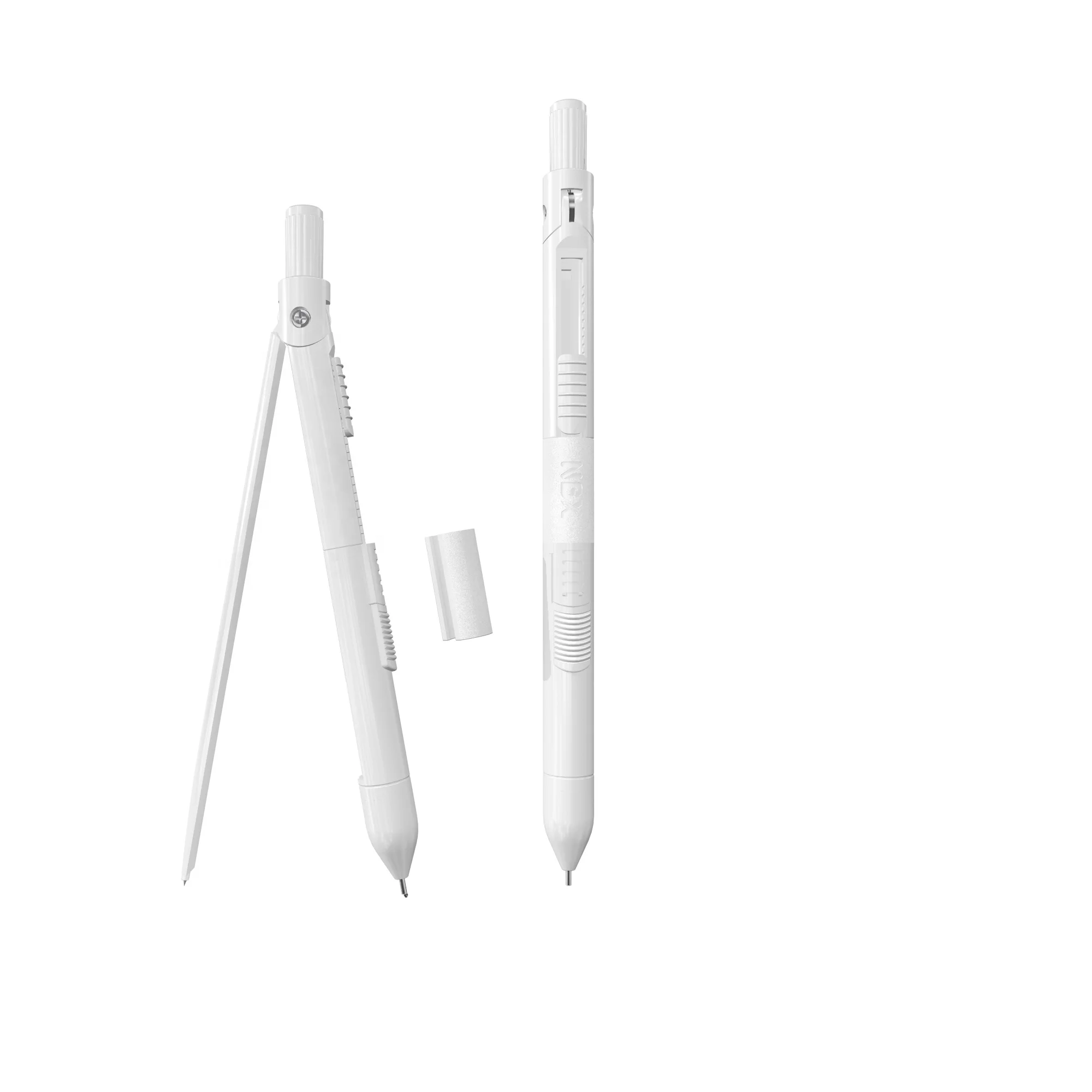 2022 NBX student multi-function compasses 5 in 1 set  for School math set instruments compass set with ruler pen box