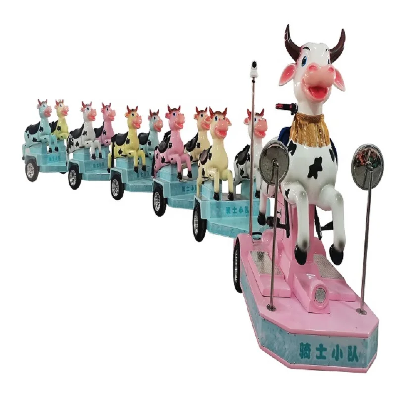 
virtual reality simulator Ride cheap Entertainments Park amusement ride E-Puff Train calf trailer kidsTrackless Train 