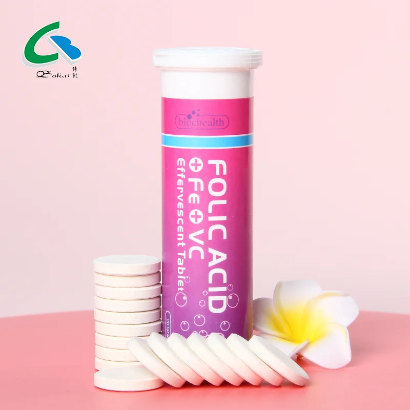 Folic Acid Effervescent Tablet Prenatal Vitamin Supplement for Pregnant and Lactating Women