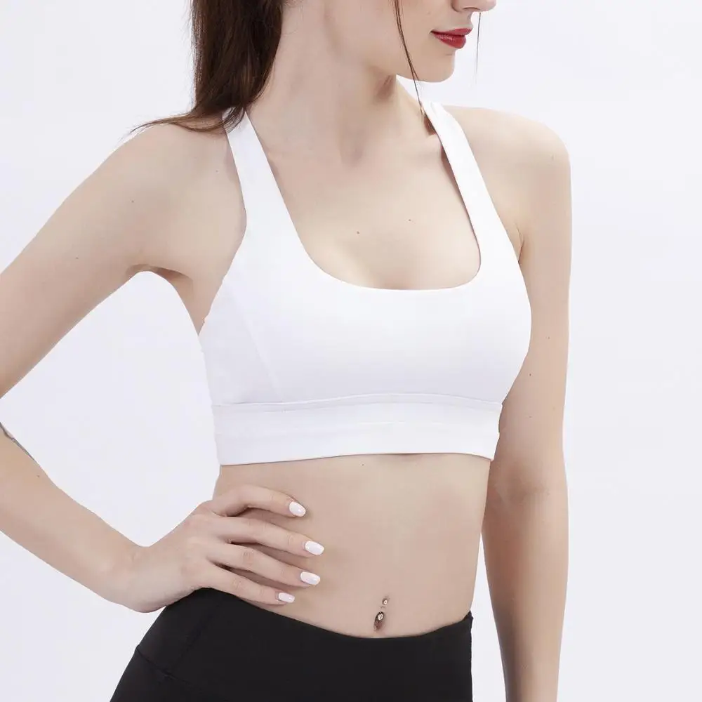 
Cross Good Quality Compression Ladies Seamless Sports Bra Training Bra 