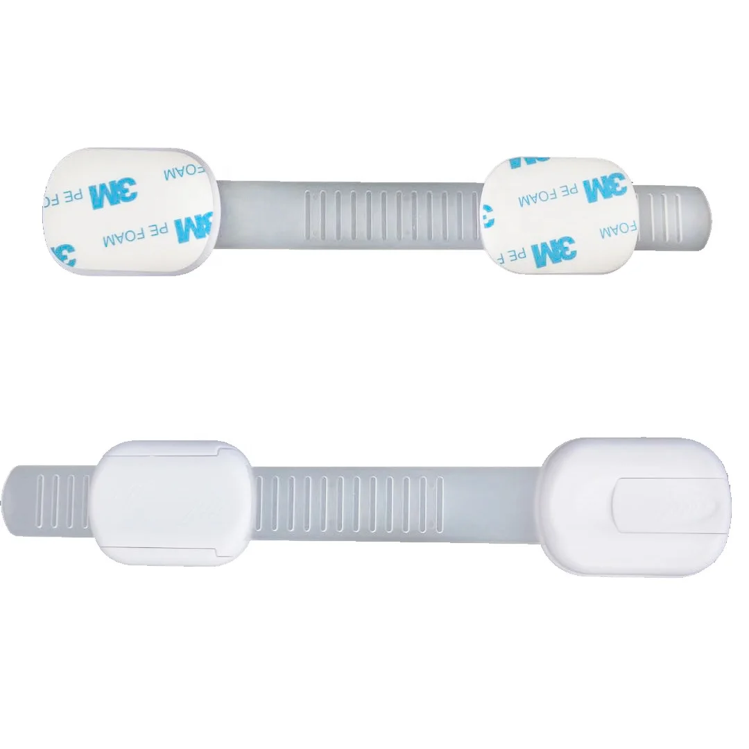 OEM logo soft strap multifunctional lock for baby and kids adjustable safety strip lock and child safety strap locks for sale