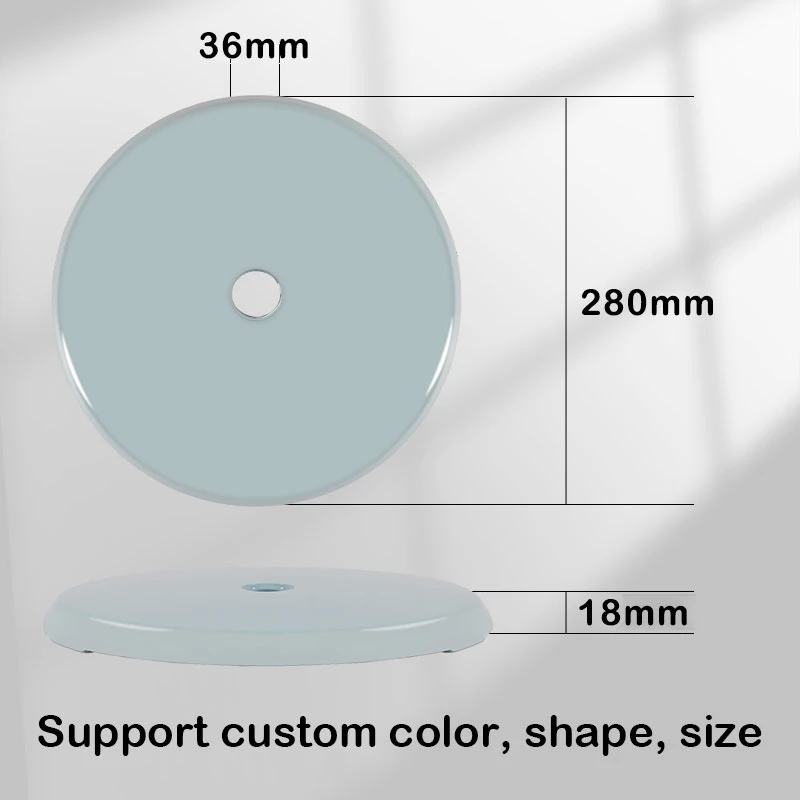 Factory ODM OEM Wooden stand fan parts with round base fan base wheels multifunction counterweight