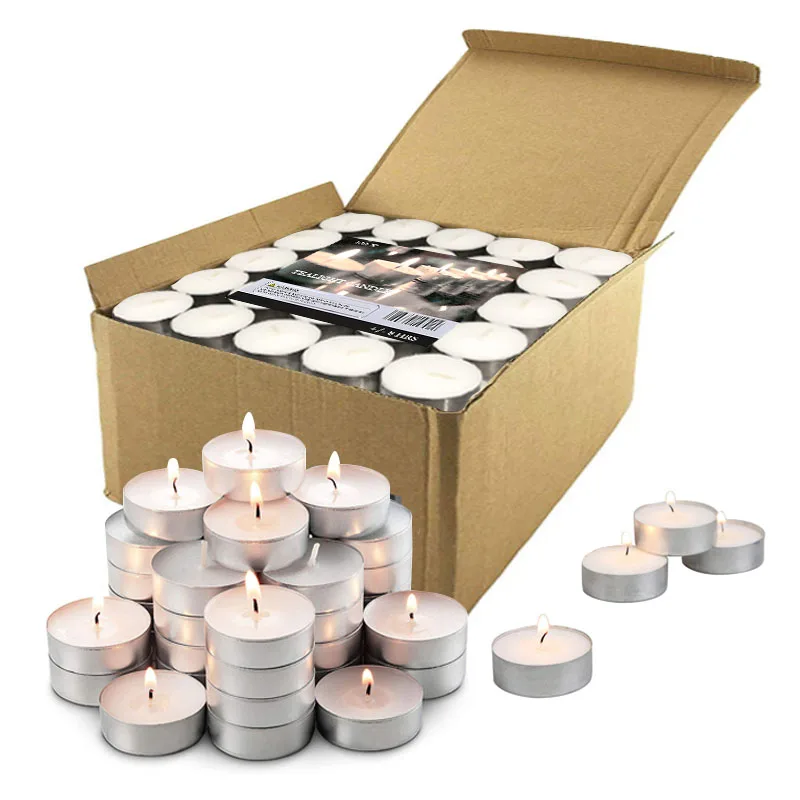 hot sell 4 hour 8 hour tealight candle manufacture candles white tea light candles