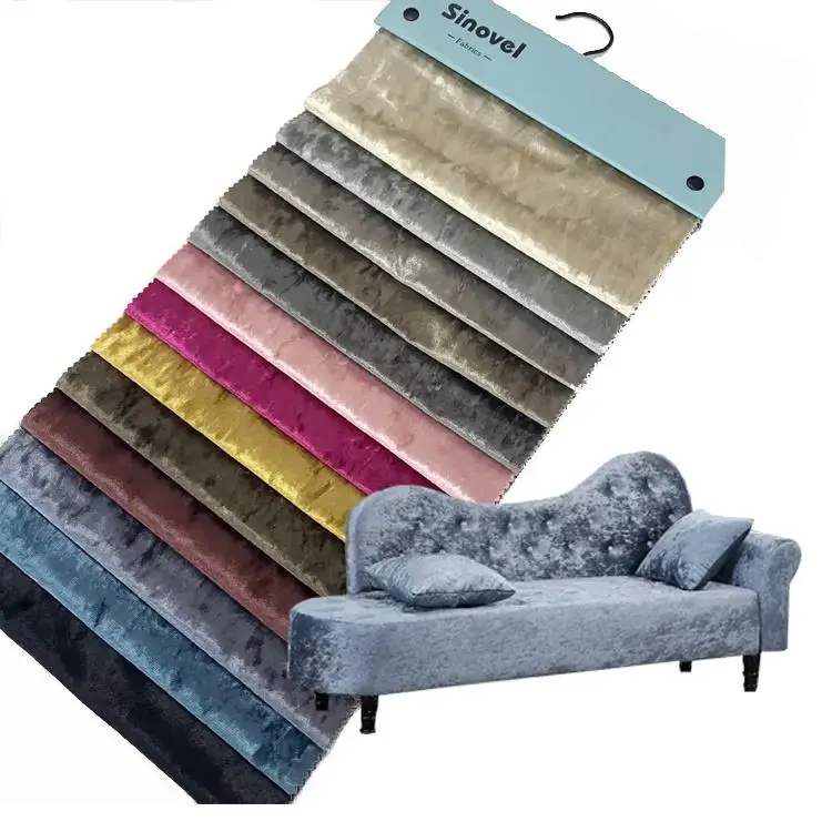 Hometextile 100% Полиэстеровая трикотажная обивочная подушка из бархатной ткани Королевский роскошный ледяной измельченный бархатный диван ткань для стульев