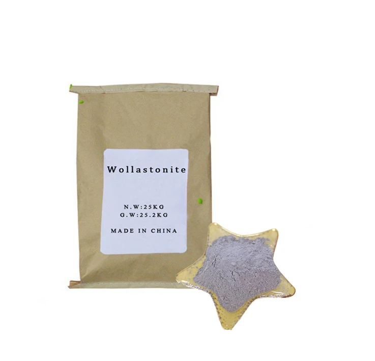Китайский поставщик высококачественный волластонит для производства керамической глазури резиновый цена порошковый