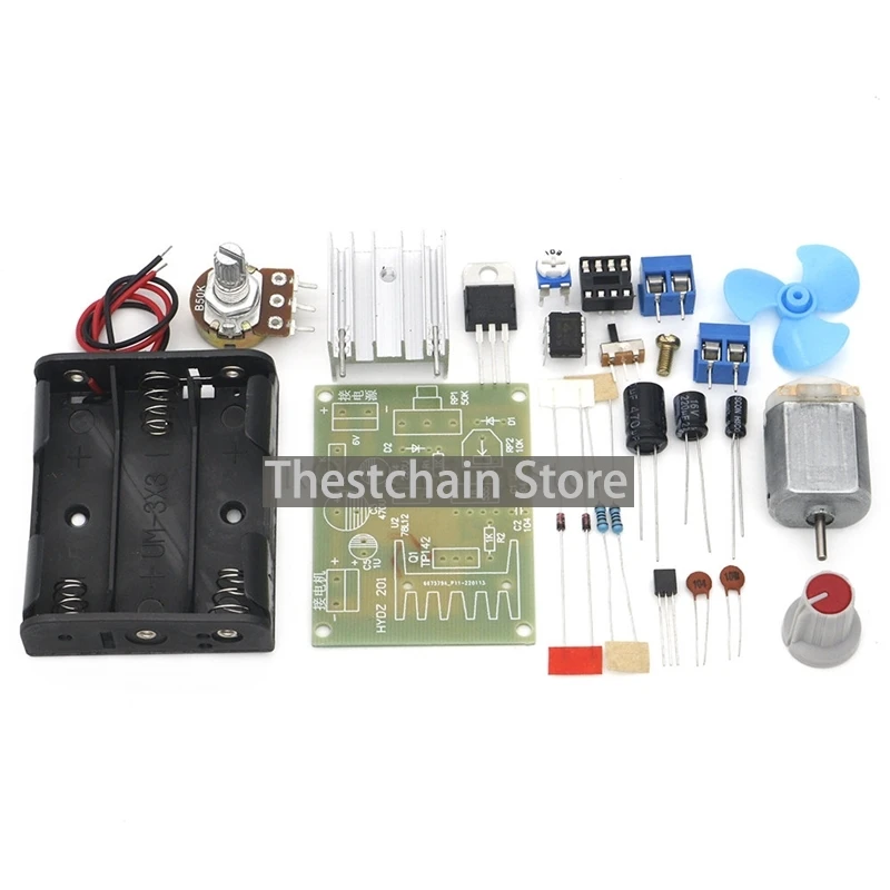 NE555 Motor Speed Regulation Kit Maker DIY Teaching Electronic Manufacturing Technology Test Assembly Training Welding