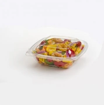 24 32 48Oz Plastic Rectangle Transparent Salad Bowl For Restaurant Square Plastic Salad Bowl Takeaway With Dome Lid Disposable