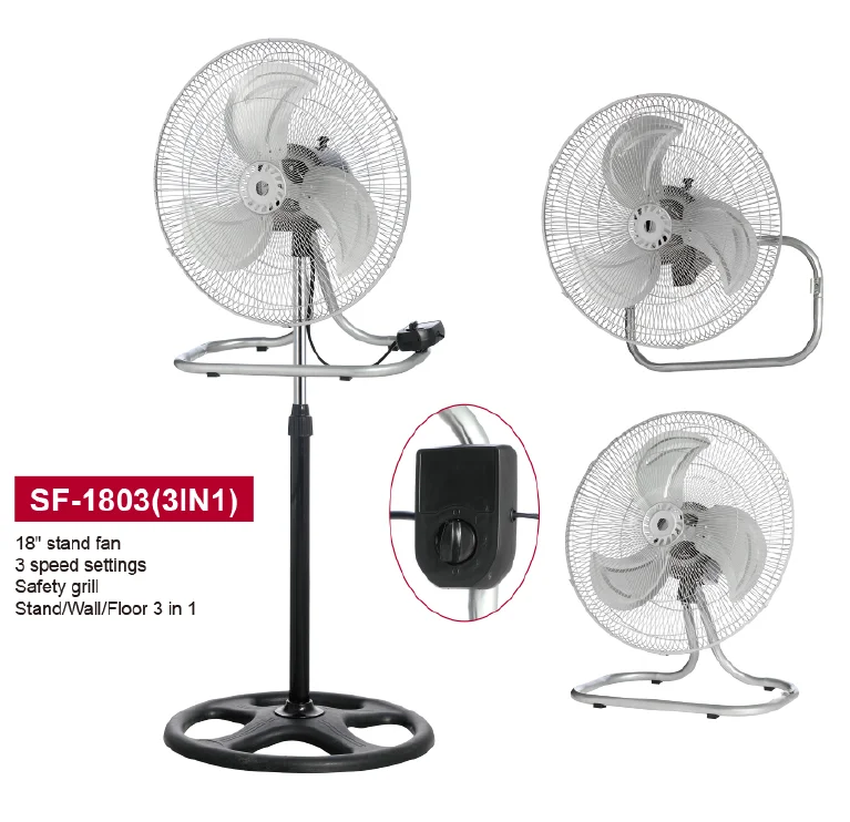 South America 18 inch ventilador de 3 aspas ventilador 3 en 1 3in1 fan
