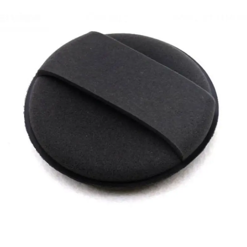 Black Pucker up Applicator Pads with Hand Strap Car Cleaning Auto Detailing Foam Sponge Wax Applicator