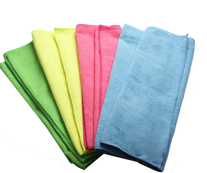 30x30 40x40 High Quality 290g/300g/310g/320g Colorful Microfiber Towel Cloth Micro Fiber Towel For Cars