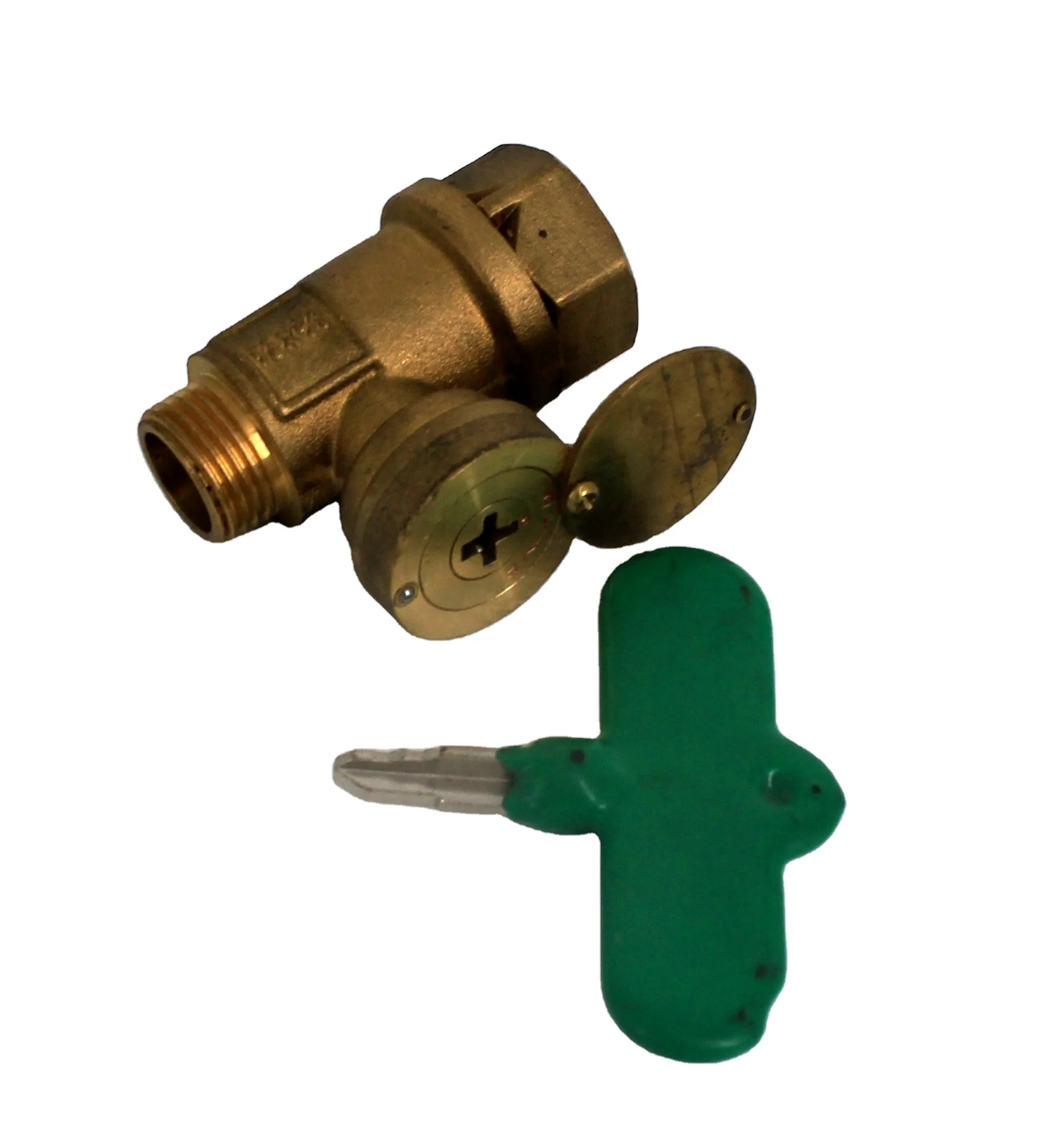 Профессиональный латунный шаровой кран с замком Размер порта 1/2 дюйма 3/4