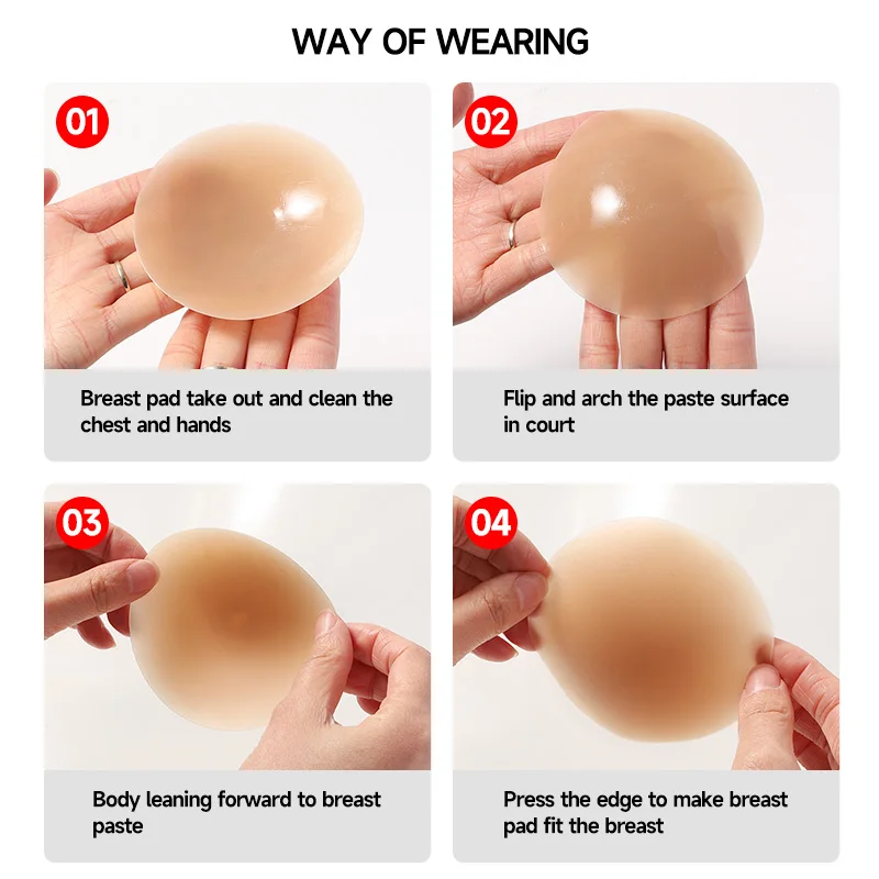 BREAK FREE FROM BRAS! Matte Finish Silicon Nipple Cover Invisible Pasties Nipple Cover silicone nipple cover for Women