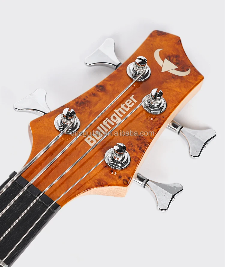 Adult electric bass guitar 9mm electric bass guitar nut washer for input outp top and okoume body electric  bass guitar