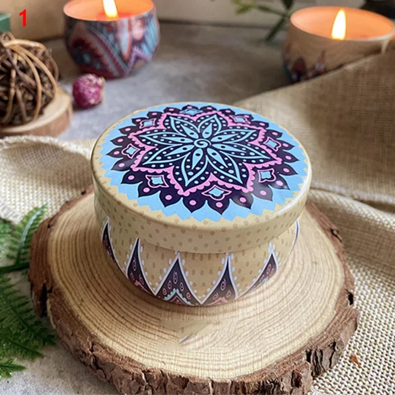 Long-Lasting Fragrance Handmade Scented Candles Customizable Label Luxury Vintage Tin Scented Candle