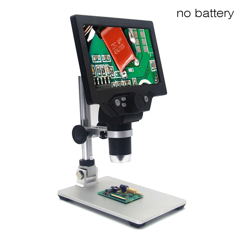 G1200 12MP 1-1200X цифровой микроскоп 7 дюймов LCD для пайки Электрический по изготовлению микроскопов непрерывного усиления