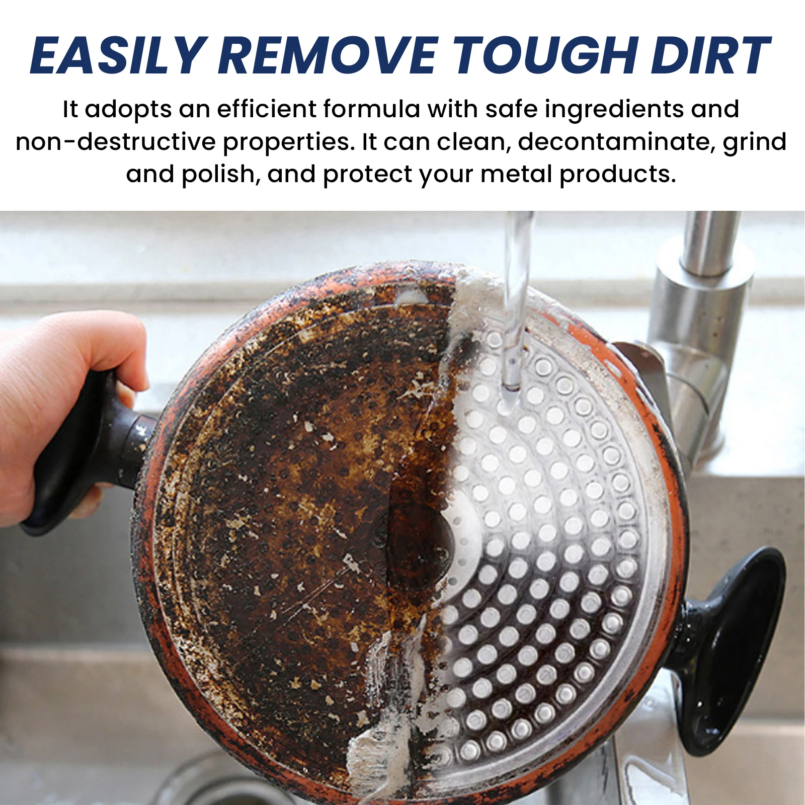Stainless steel cleaning paste Kitchen kitchenware POTS and pans stove top heavy oil and rust cleaning and scaling cream