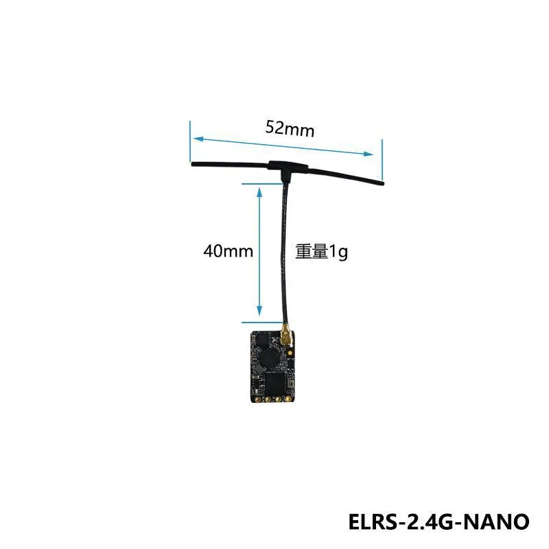 BAYCK ELRS 915MHz/2.4GHz NANO ExpressLRS Receiver with T type Antenna Support Wifi upgrade for RC FPV Traversing Drones Parts