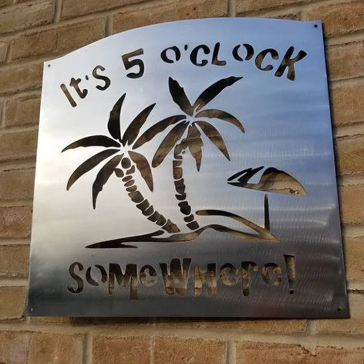 OEM Custom Laser Cutting Mirror Polished 1mm Stainless Steel Circle Christmas Metal Ornaments