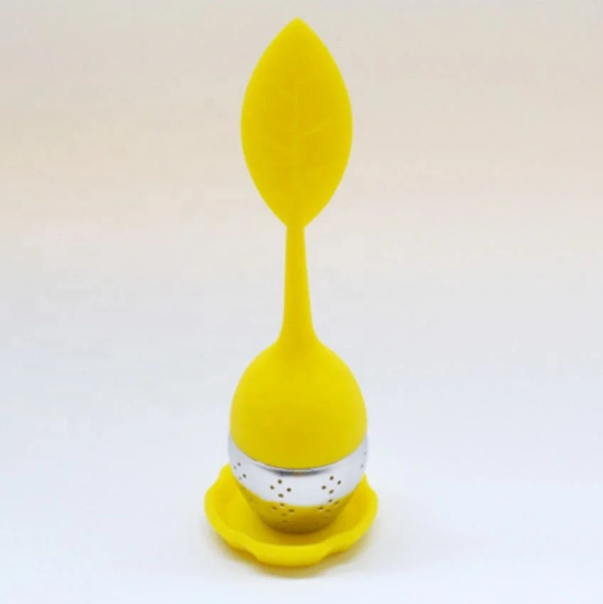 Stainless steel tea infuser tea filter silicone leaf tea strainer small and exquisite easy to carry