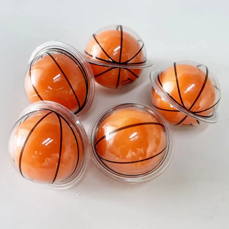 3D Basketball gummy Candies Sport Series fruit Flavor Filled Jam Jelly Candy