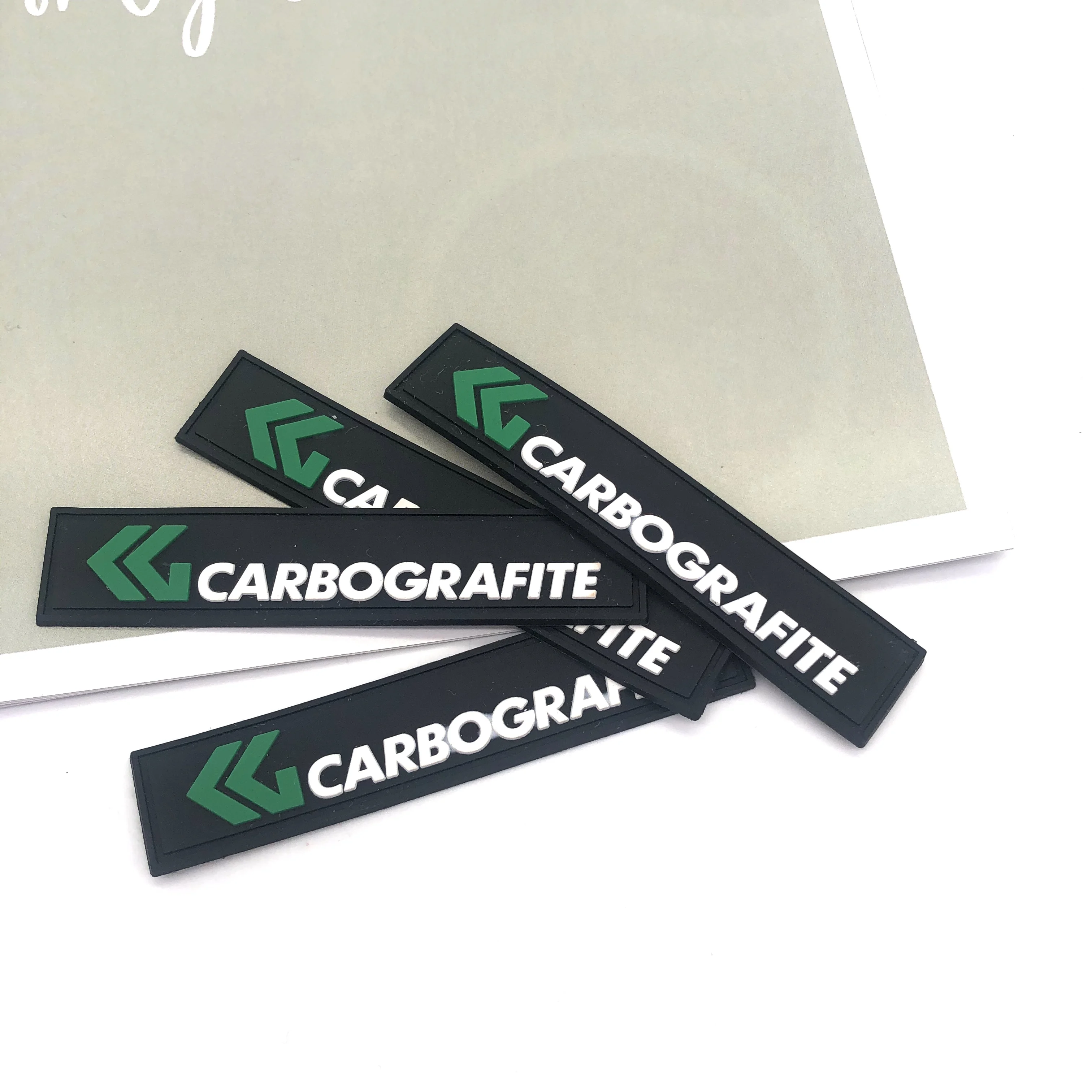 High Quality Eco-Friendly PVC Patch Silicone Brand Label Clothing Embossed Label PVC Rubber Luggage Tag