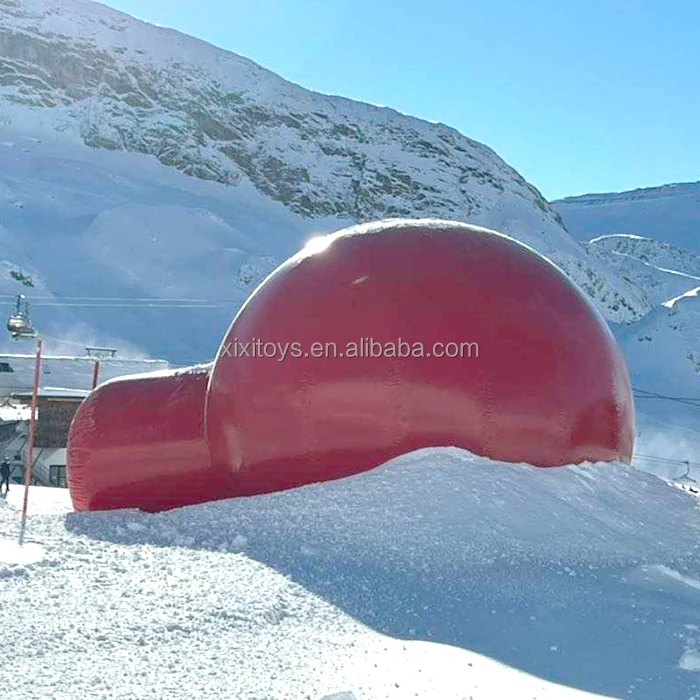 Dia 3m PVC Iglu Former Inflatable Ice Igloo Mould Dome Airtight Inflatable Snow Igloo Marker