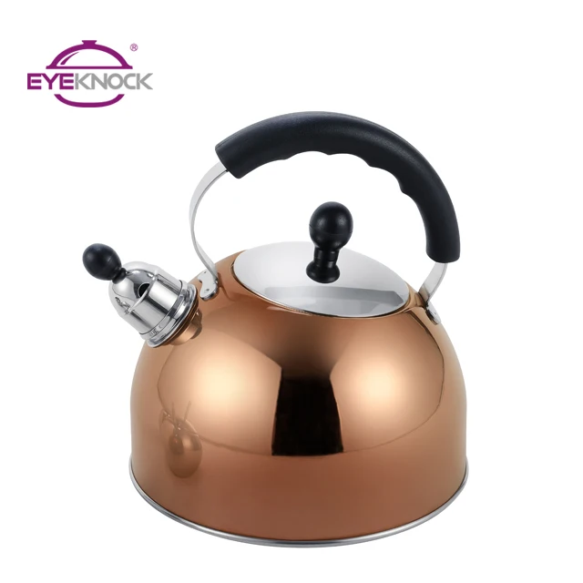 2.8 L stainless steel stovetop tea whistling kettle with capsulated induction bottom