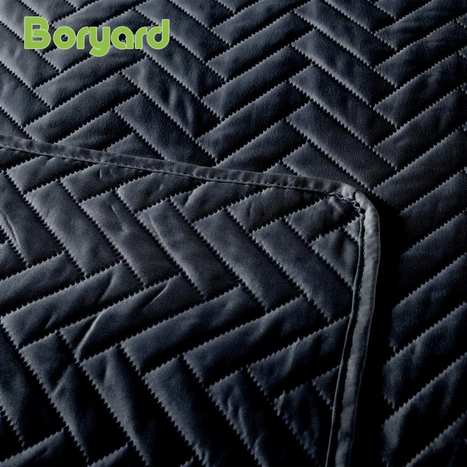 Комплект постельного белья BORYARD Прямая поставка с завода серый декоративный Pujiang покрывало королевского размера из 3 предметов