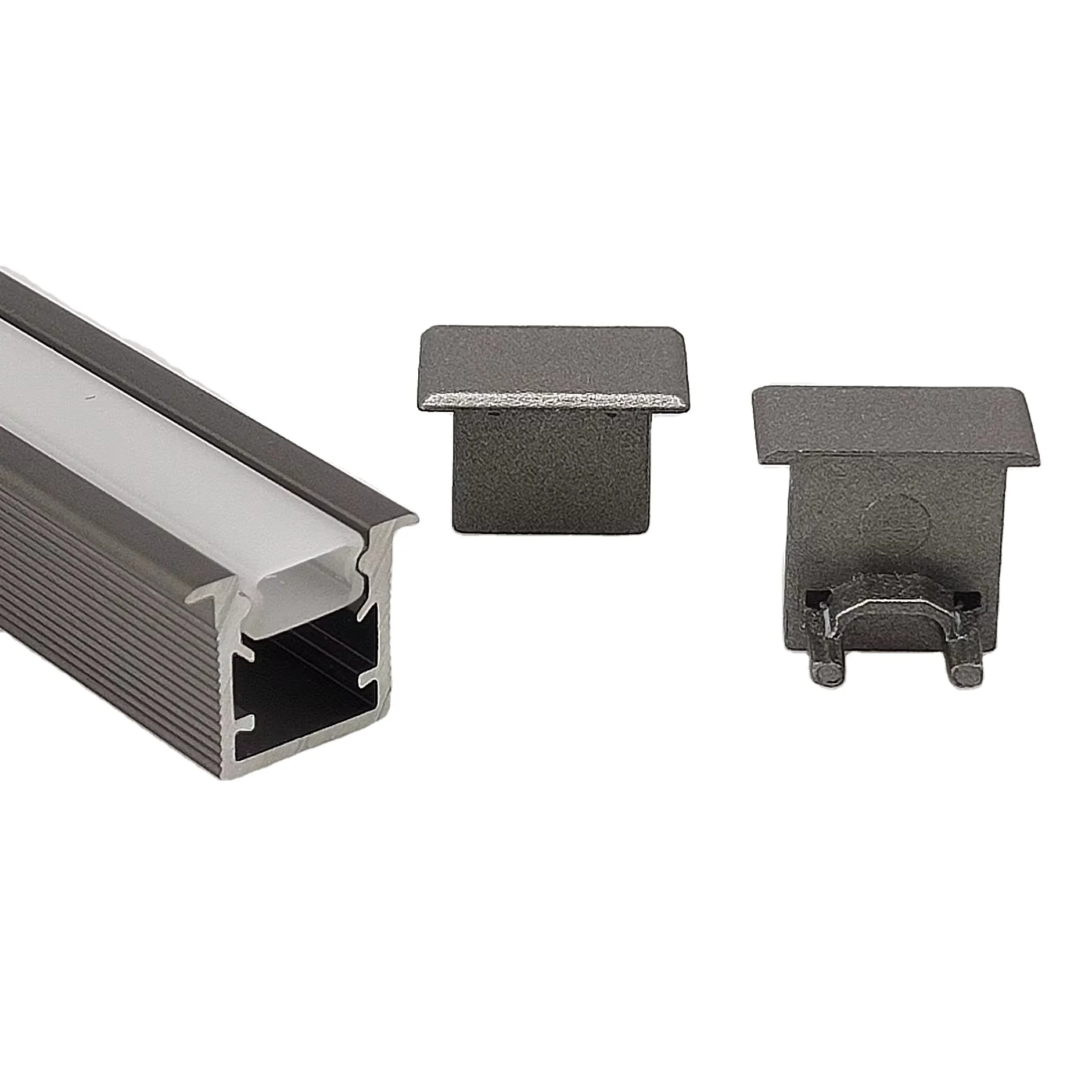 Wholesale W9.6*9.3mm Recessed Aluminum U-Channel Linear Light Profile With Silicone Lampshade For Cabinet Wardrobe Custom Cut