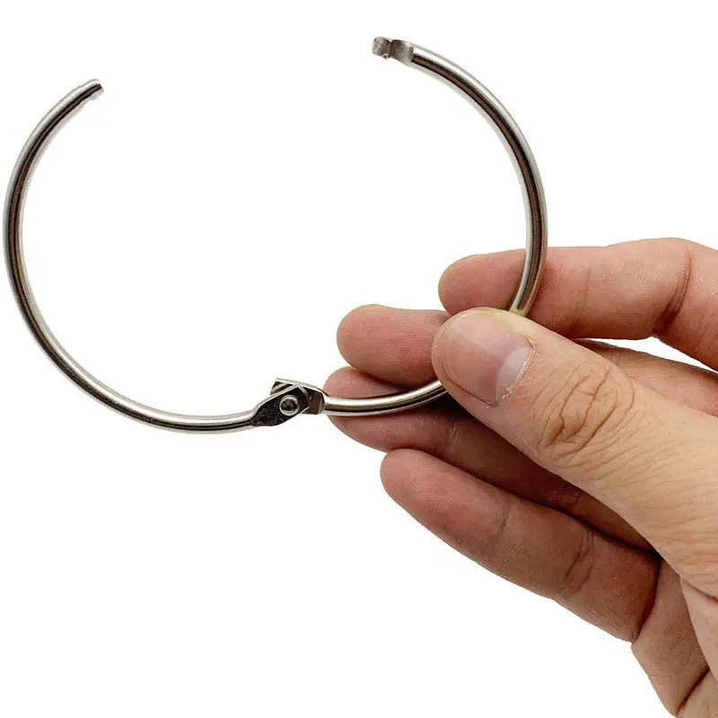 Loose leaf binder rings Hinged bulldog clip loose leaf ring binder clips rings book