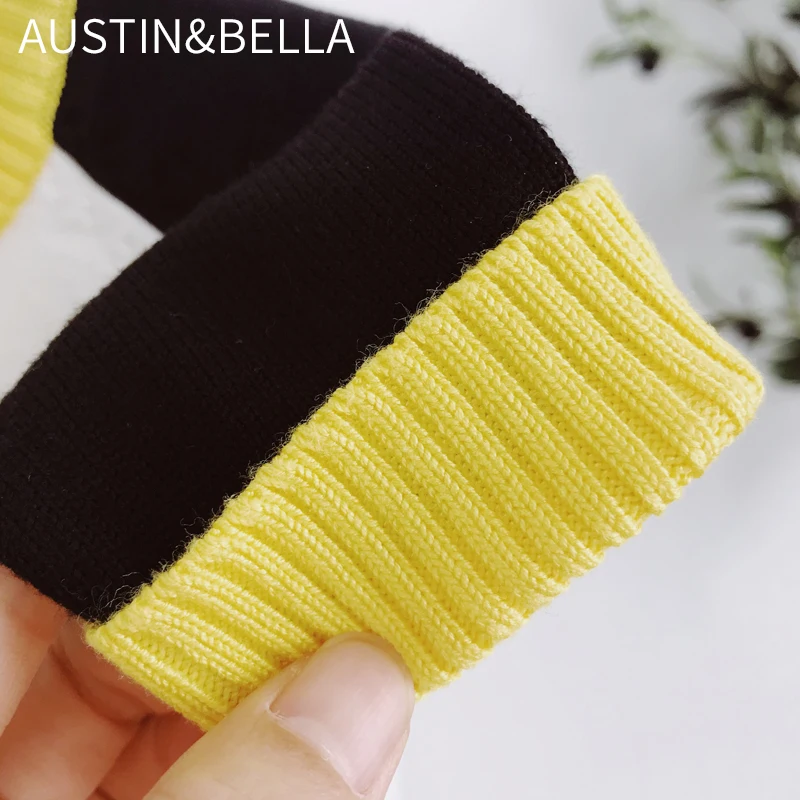 AustinBella/оптовая продажа бутик высокого качества комплекты детской одежды для мальчиков Детский кардиган 100% хлопок детский вязаный свитер