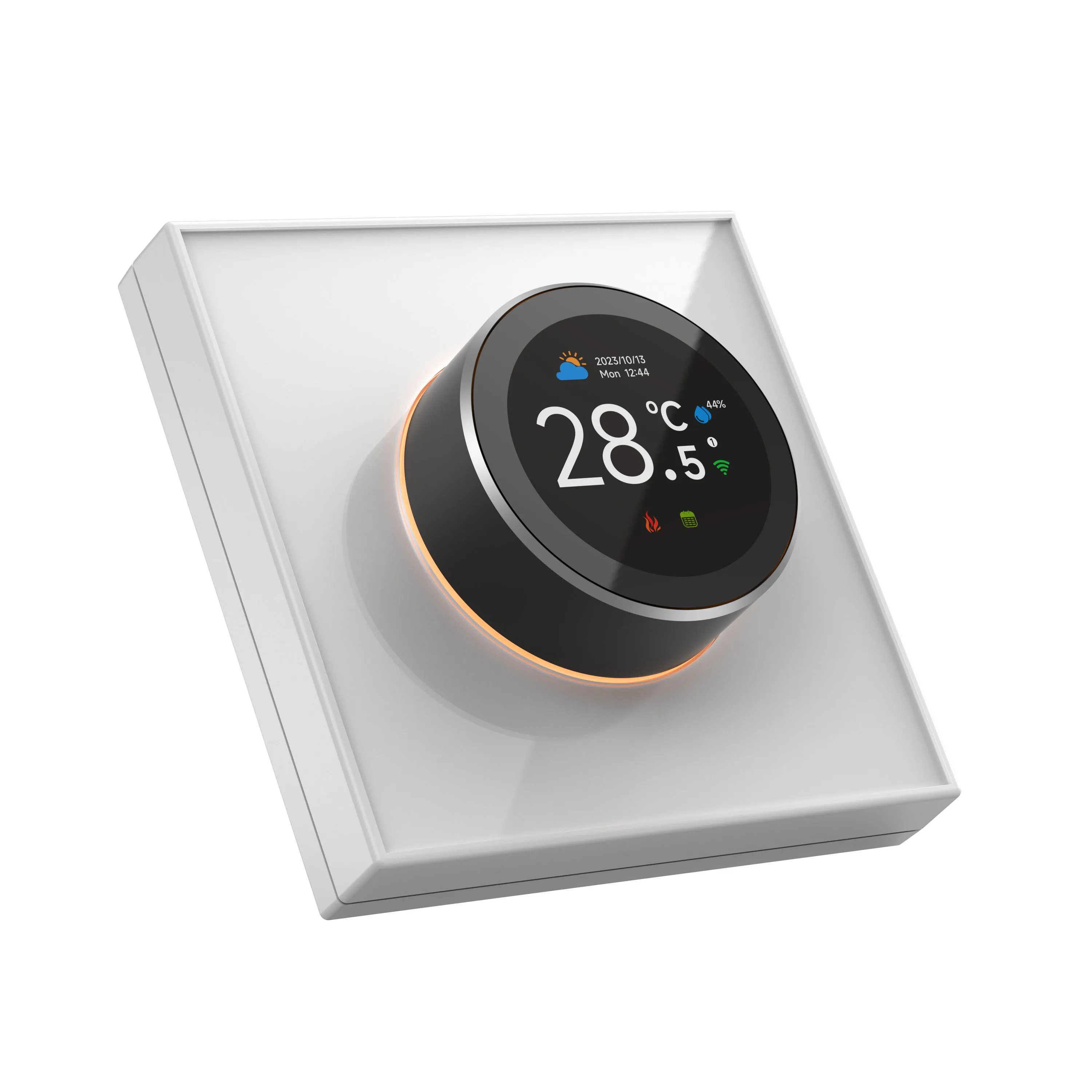 Modern European Industrial ABS Knob Thermostat Tuya Smart Programmable Room Temperature Control 240v Compatibility Floor Heating