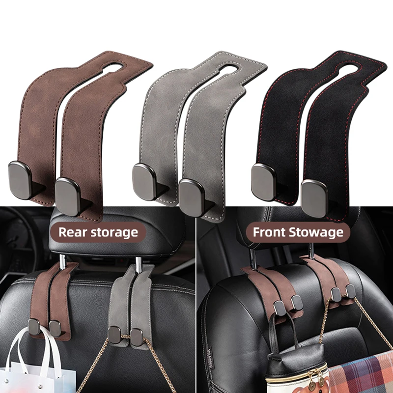 Car Tools Organizer Hooks For Car Interior Car Accessories Bag Hook Holder Double Hook For Mercedes Benz Tesla Audi