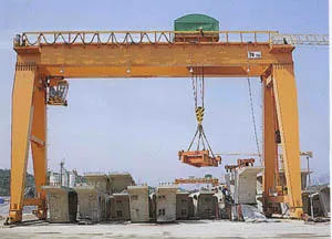 double girder mobile gantry crane for boat lifting 30 ton