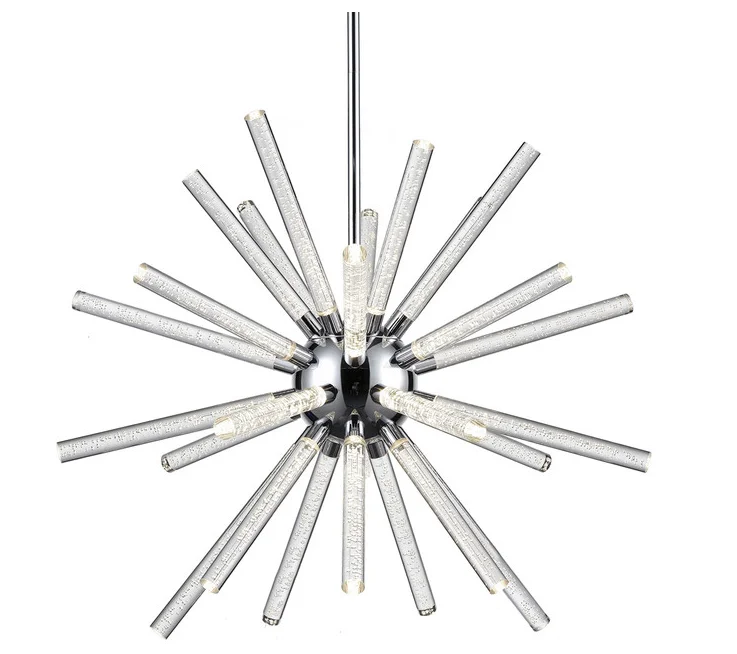 Nordic Style Bubble Crystal Ball Led Pendant Lamp Frosted AND Clear Drop Light Fixture for Living Room