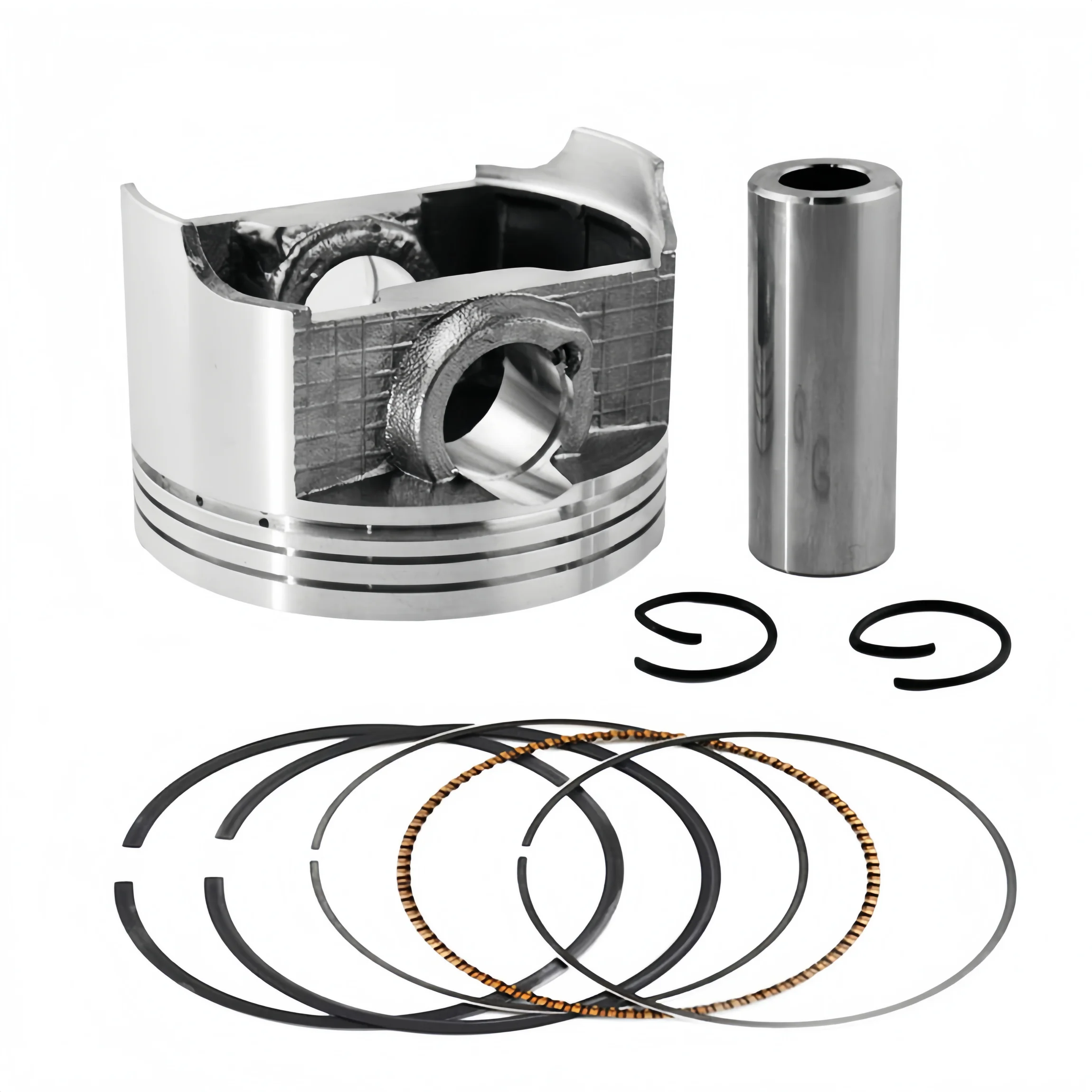 Motorcycle racing forged piston motorcycle cylinder piston and piston ring