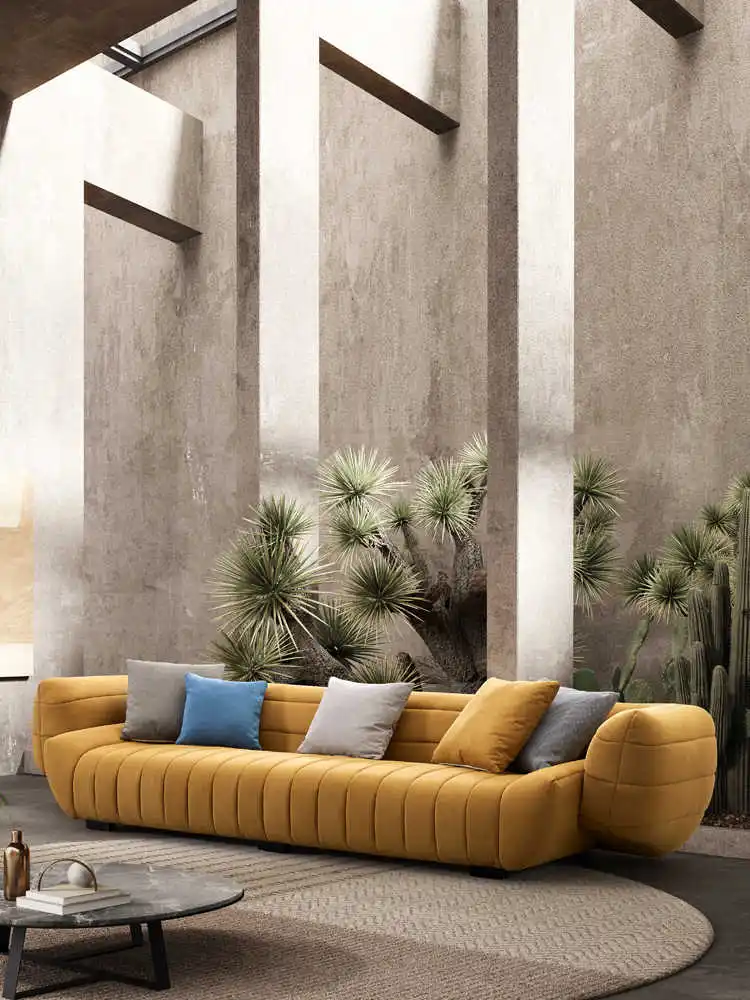 Furnistyle Luxury Sofa Furniture Modern Italian Leather Modern Living Room Office Sofa European Sofa Set For Living Room