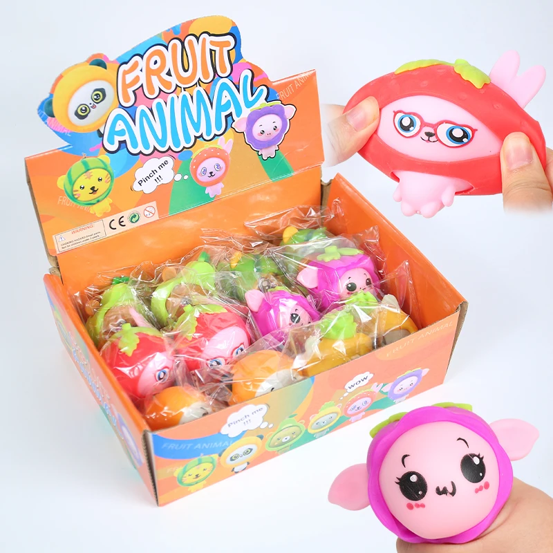 Labubu clothing  OEM magic animals and fruit dress up Squeeze toys slime filled DIY squishy novelty toys  For Kids