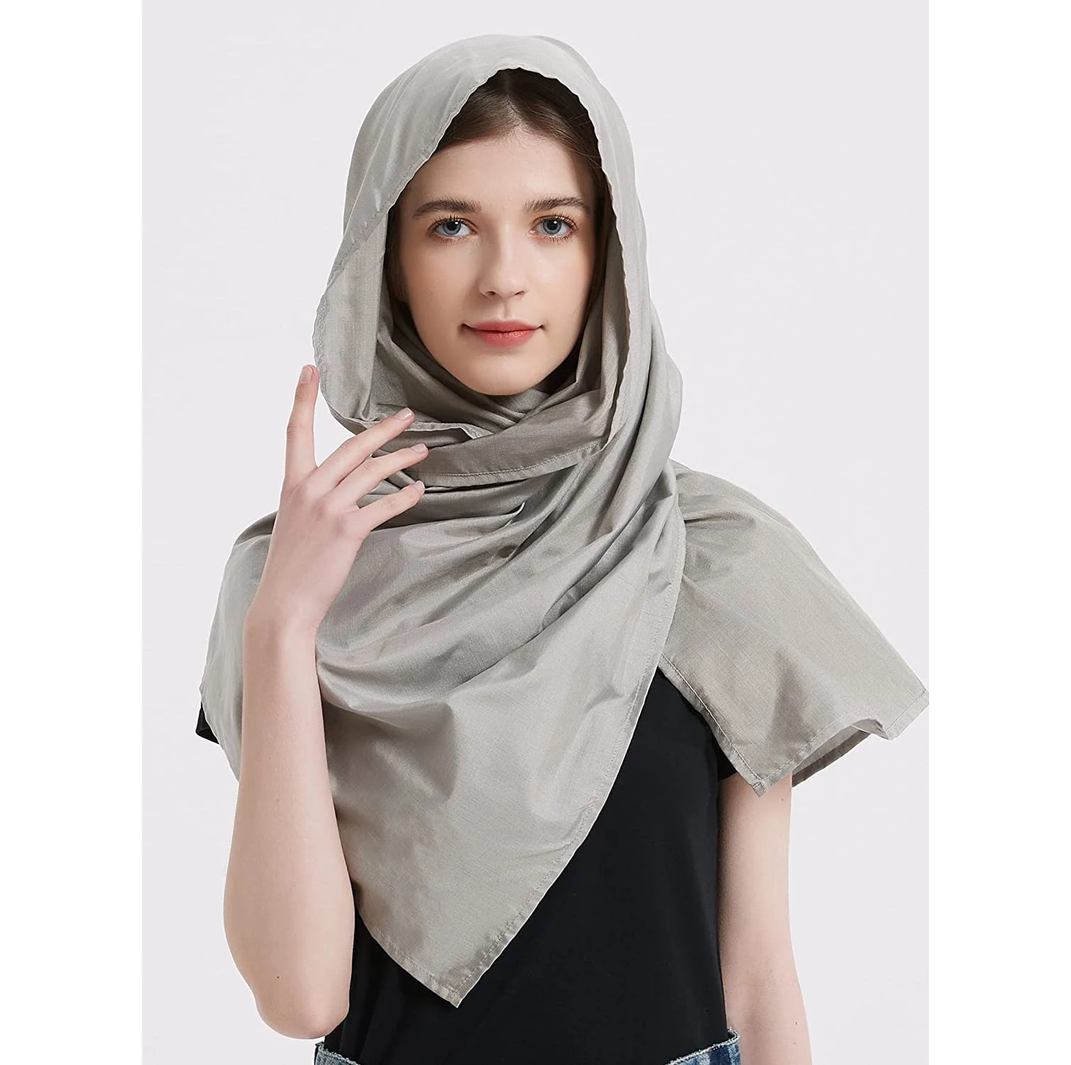 EMF Protection Scarf  Silver Fiber Fabric RF Blocker Radiation Protection, 5G, WiFi, Cellular, Bluetooth Multiple Ways To Wear