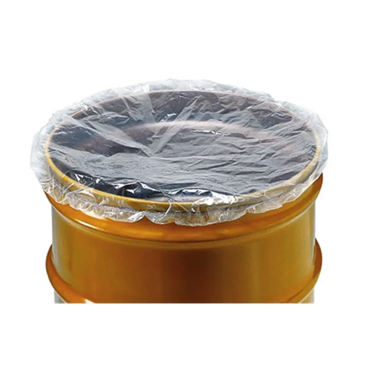 Прозрачный пластиковый LDPE прозрачный поли пыленепроницаемый Водонепроницаемый ведро 55 галлонов защитный растягивающийся чехол Эластичные крышки барабана