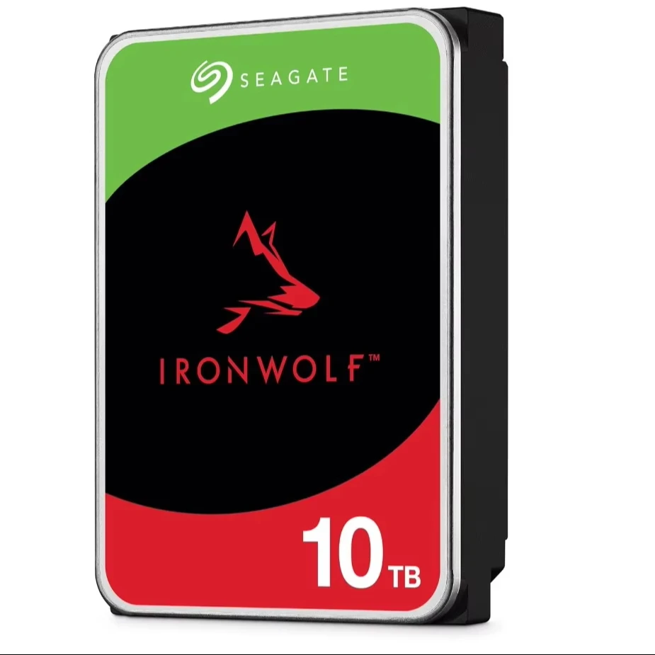 ST10000VN000  10TB NAS Internal Hard Drive HDD  CMR 3.5 Inch SATA 6Gb/s 7200 RPM 256MB Cache for RAID Network Attached Storage